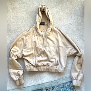 POPFLEX Half Zip Tan Hoodie